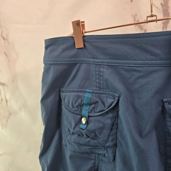 Title Nine Skirt Womens 4 Small Blue Green Skort Stretch Pleated Trailmix - Picture 2 of 13